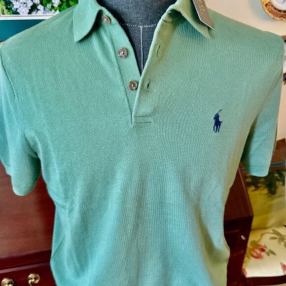 BRAND NEW POLO Ralph Lauren Cotton Placket Pullover Sweater Polo Sz Small RT285$ - Picture 12 of 12